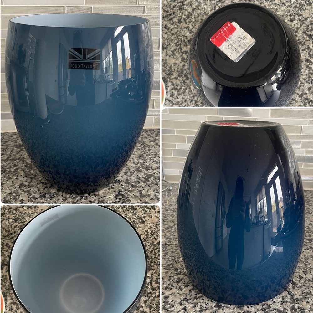 Todd Taylor UK Blue Glass Vase Large